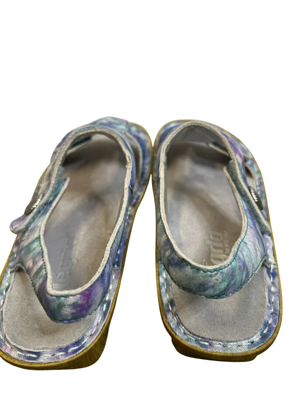 Alegria Ken298 Women’s Comfort Sandals Blue Purple Opalescent EU 37 US 7-7.5
